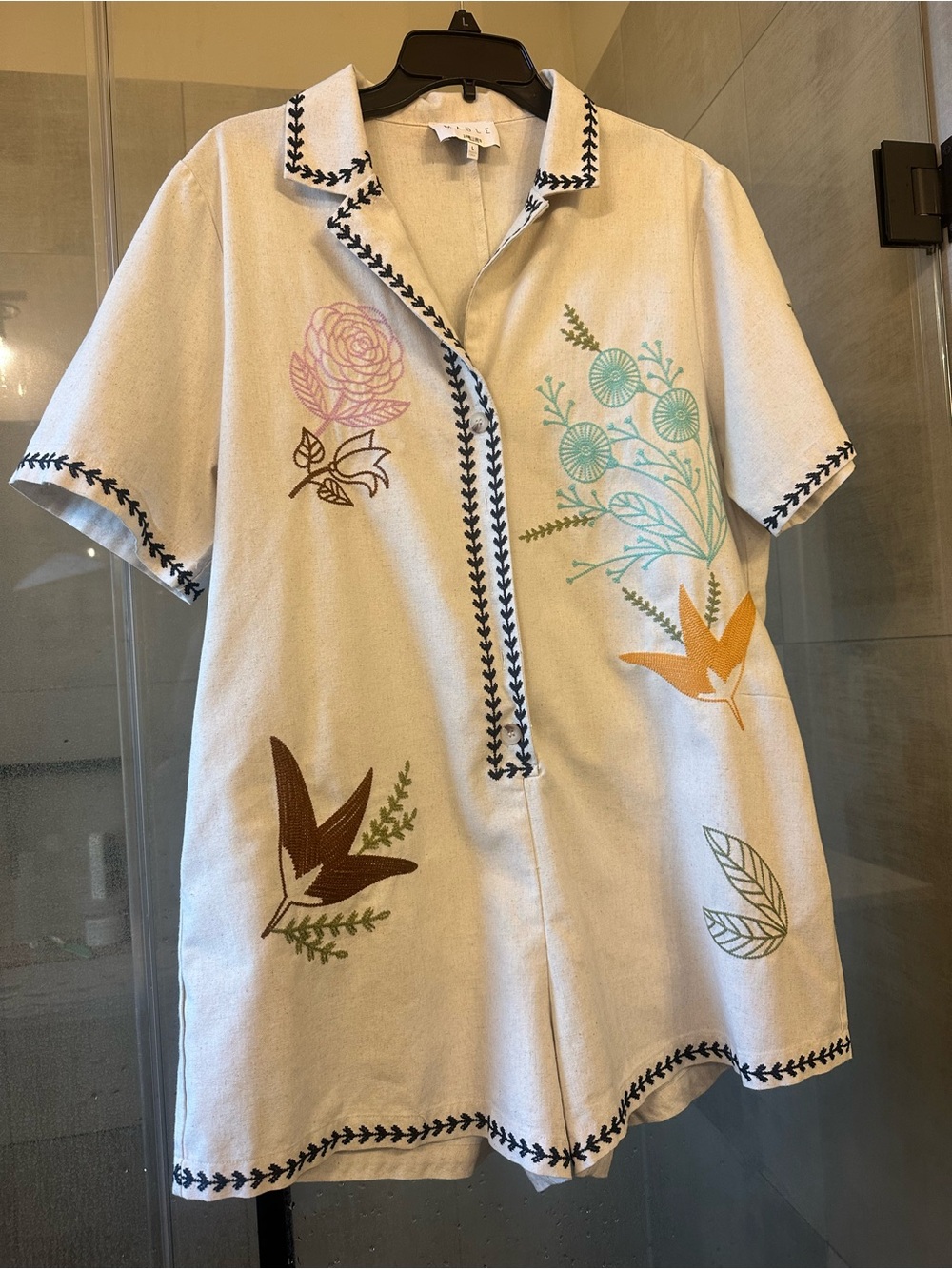 Boutique Embroidered Romper